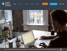 Tablet Screenshot of learn-italian-online.com